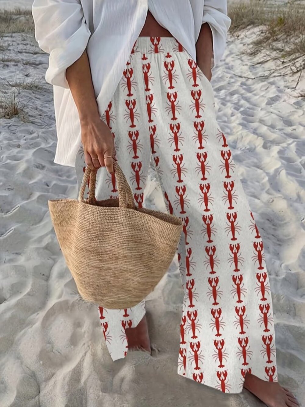 Women's Lobster casual straight leg pants